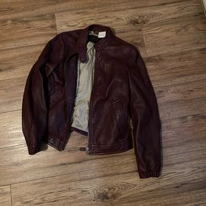Coach leather jacket size small NWT